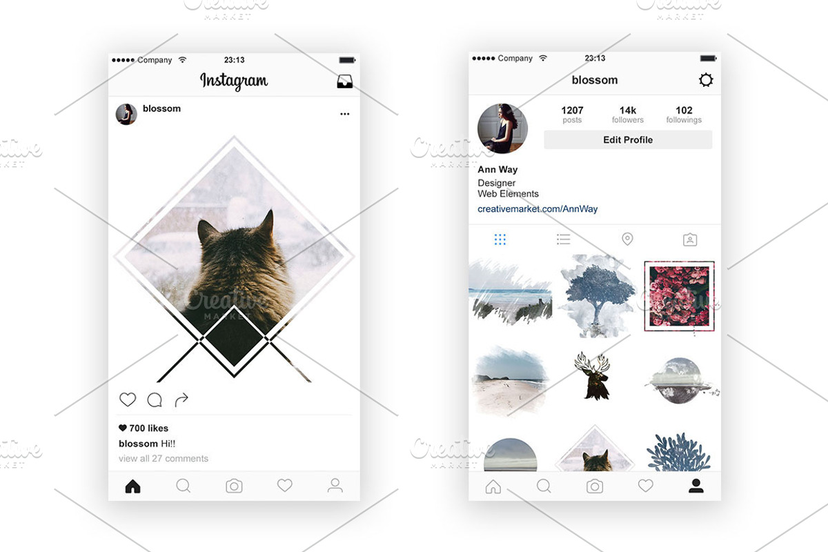 Instagram Masks, a Social Media Template by Blossom (Photo 7 of 7)