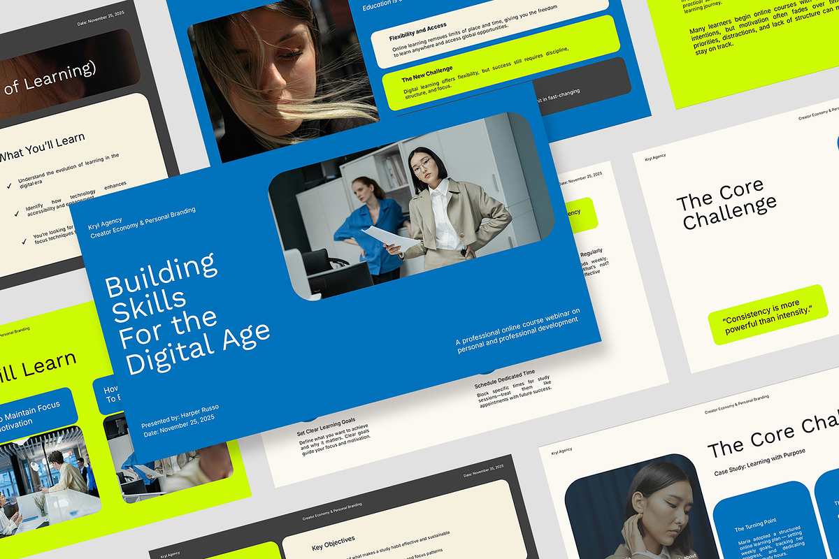 Kryl : Brand Marketing Powerpoint, a Presentation Template by Punkl Camp (Photo 1 of 16)