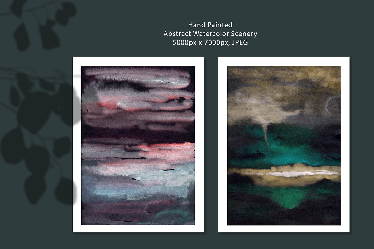 Dark Dreams- watercolor art, a Background Graphic by Marmoris.Arts (Photo 16 of 28)