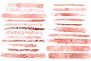Rose Gold Paint Brush Strokes, a Texture Graphic by Nifty Template Studio (Thumbnail 2 of 5)