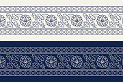 Blue Indian Block Print: Border, a Pattern Graphic by StabuLaRasa illustration (Thumbnail 6 of 16)
