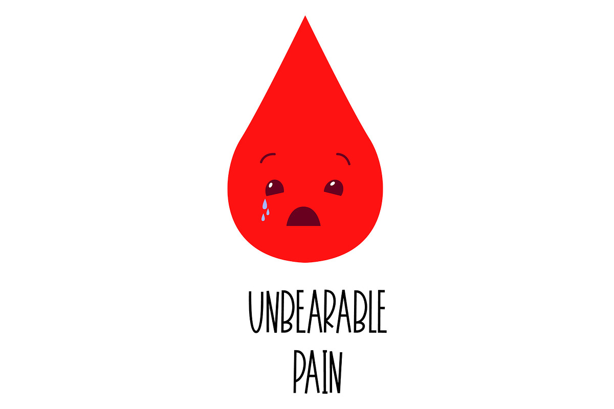 Menstrual Cycle Period Pain Scale, an Object Graphic by the_myro (Photo 2 of 6)