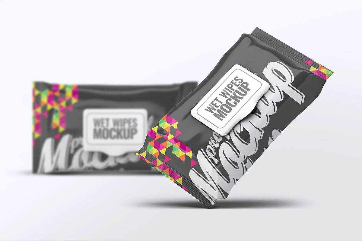 Wet Wipes Mock-Up, a Product Mockup by DesignRushMarket (Photo 6 of 7)