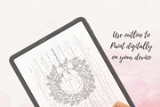 150 Christmas Coloring Pages Bundle, a Seasonal Illustration by Daffodil Dream Studio (Thumbnail 5 of 18)