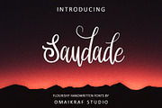Saudade | Natural Flourishy Fonts, a Script Font by Omaikraf Studio (Thumbnail 1 of 7)