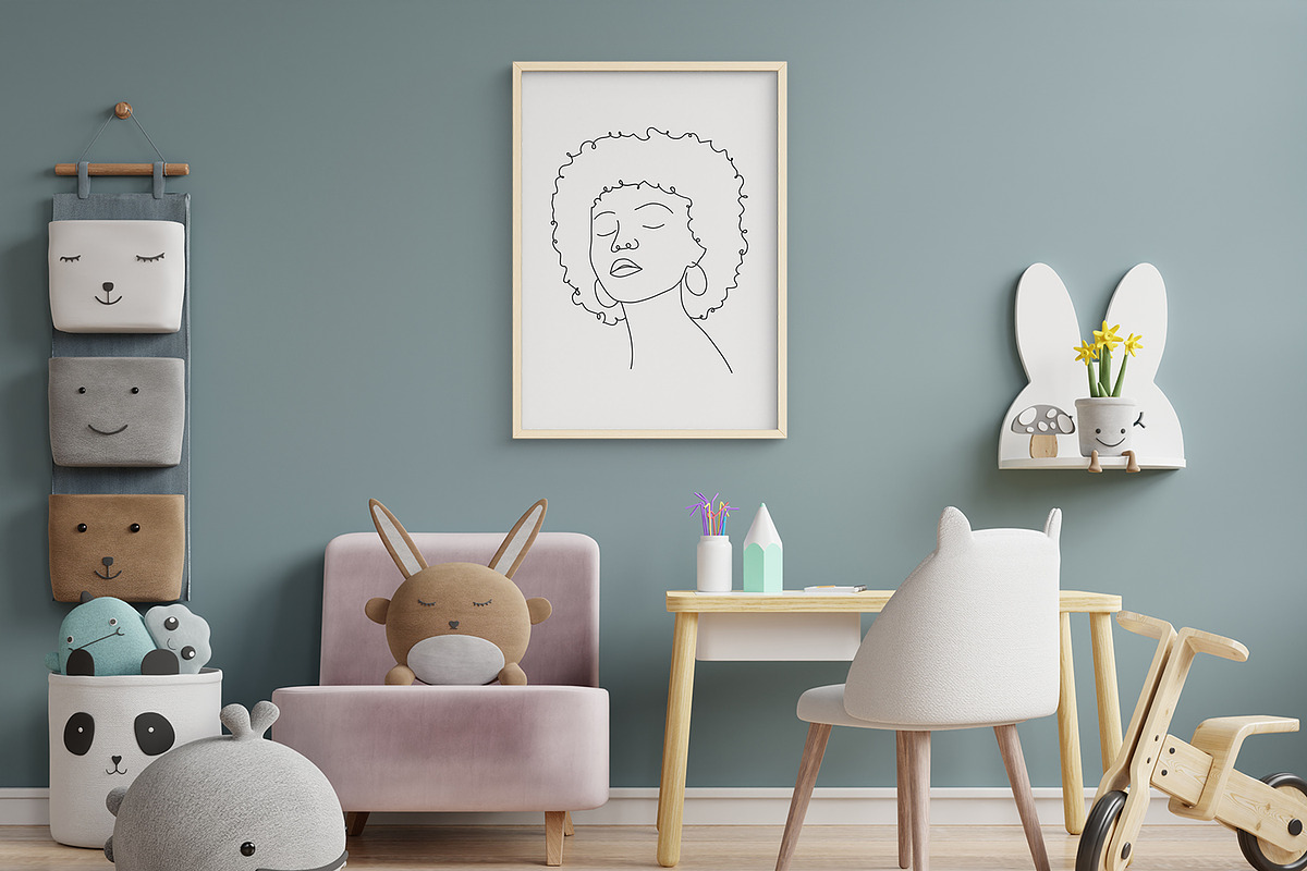 Abstract woman linear face, an Illustration by KeronnArt (Photo 8 of 10)