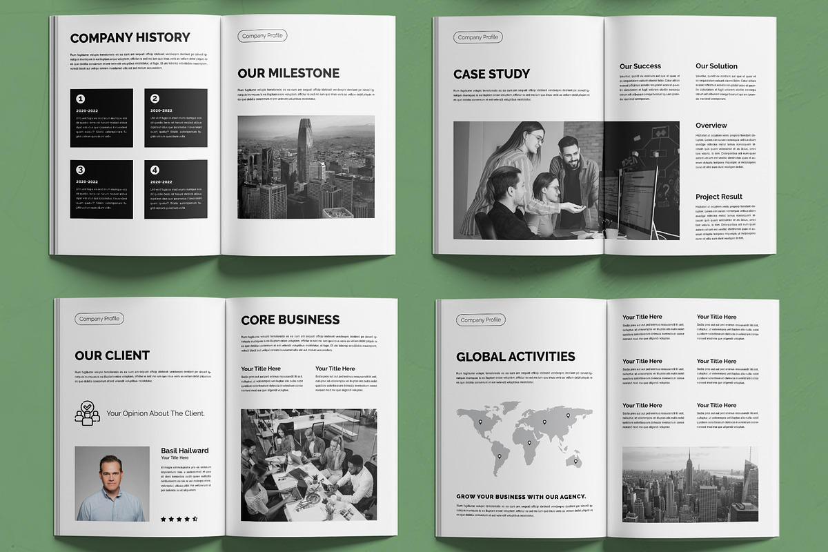 Company Profile Design, a Brochure Template by MightyDesign (Photo 3 of 6)