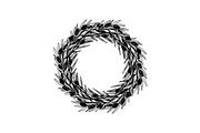 Floral Wreath Circle SVG Bundle, an Illustration by Creativeshirt (Thumbnail 11 of 51)