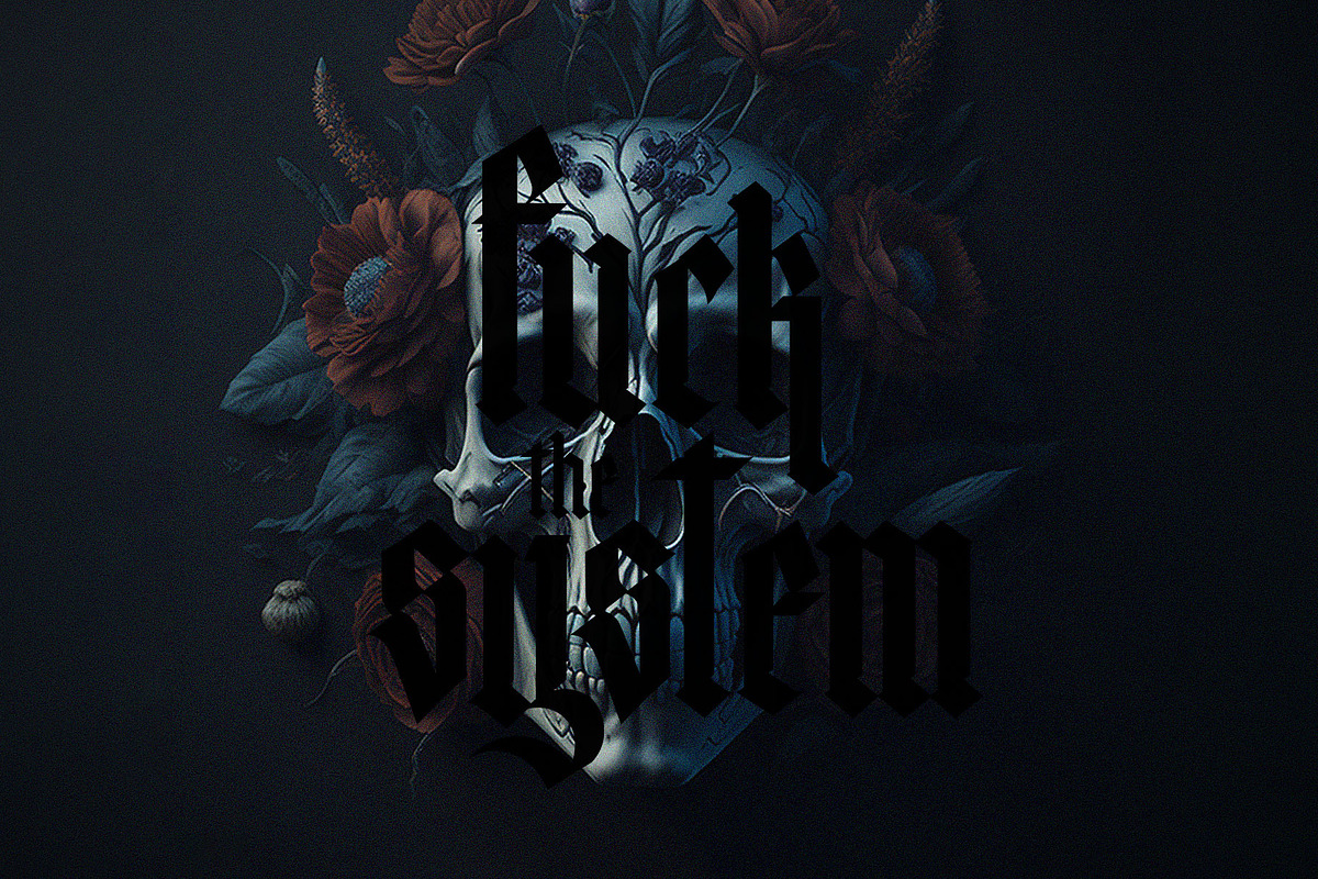 Gothic font 02, a Blackletter Font by GeekClick (Photo 4 of 10)