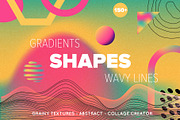 Modern abstract geometric shapes, an Object Graphic by Sofico (Thumbnail 1 of 19)