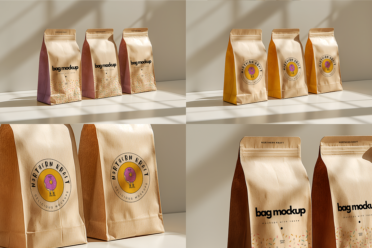 Paper Bag Mockup B02, a Packaging Mockup by Northern Kraft (Photo 3 of 6)