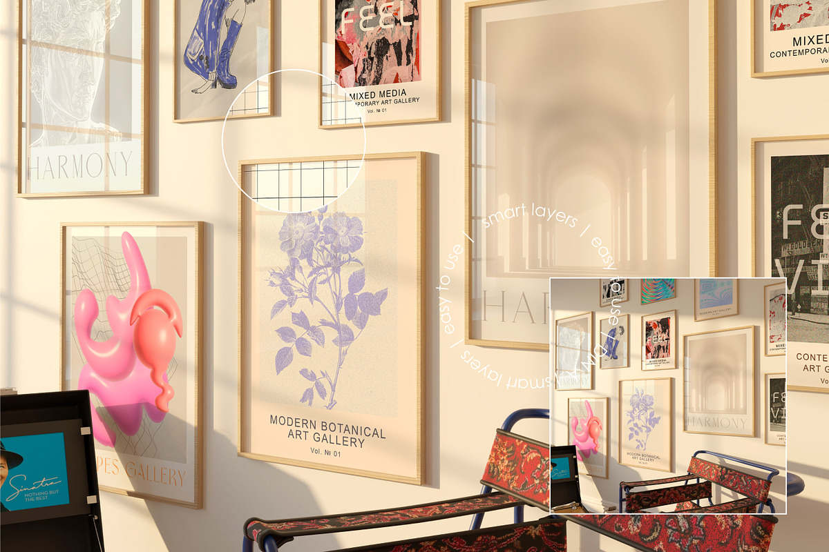 RETRO NOSTALGIA | Frame Mockup set, a Household Mockup by yuliyuri.studio (Photo 3 of 14)