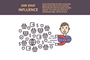 Influencer Marketing Set, a Person Illustration by Asya Malysheva (Thumbnail 5 of 9)