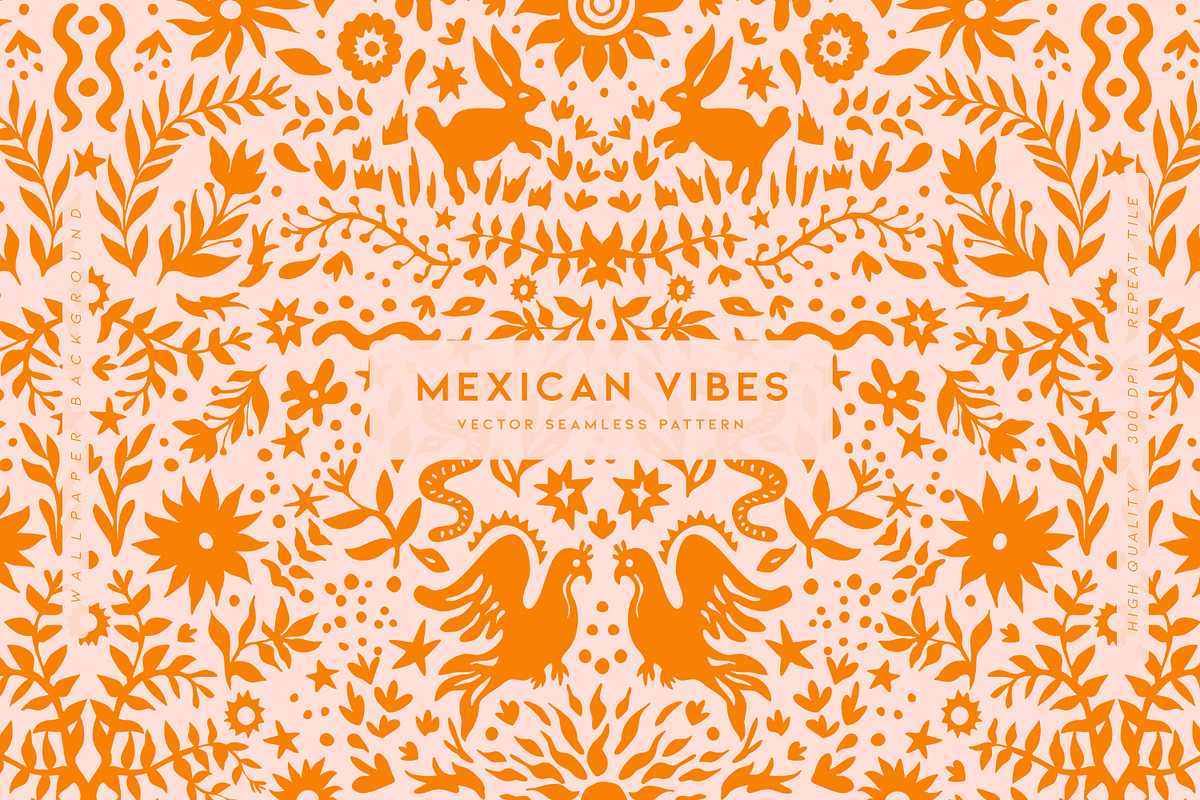 Mexican Vibes, a Pattern Graphic by MalyskaStudio (Photo 1 of 13)