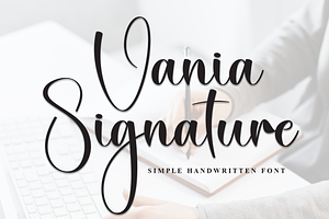 Vania Signature Script Font