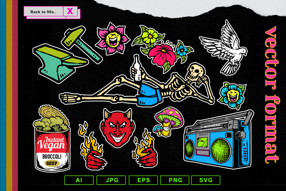 Back to the 90s T-Shirt Designs, an Illustration by TSV Art Collective (Photo 16 of 35)