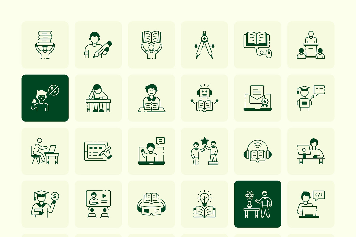 200 Education and science icons, an Outline Icon by Vectors Market (Photo 7 of 8)