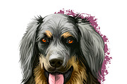 Most Popular Dog Breeds Pet Portrait, an Animal Illustration by Dneprstock (Thumbnail 14 of 23)