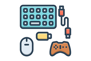 Peripherals equipment color icon, a Duotone Icon by Creative priyanka