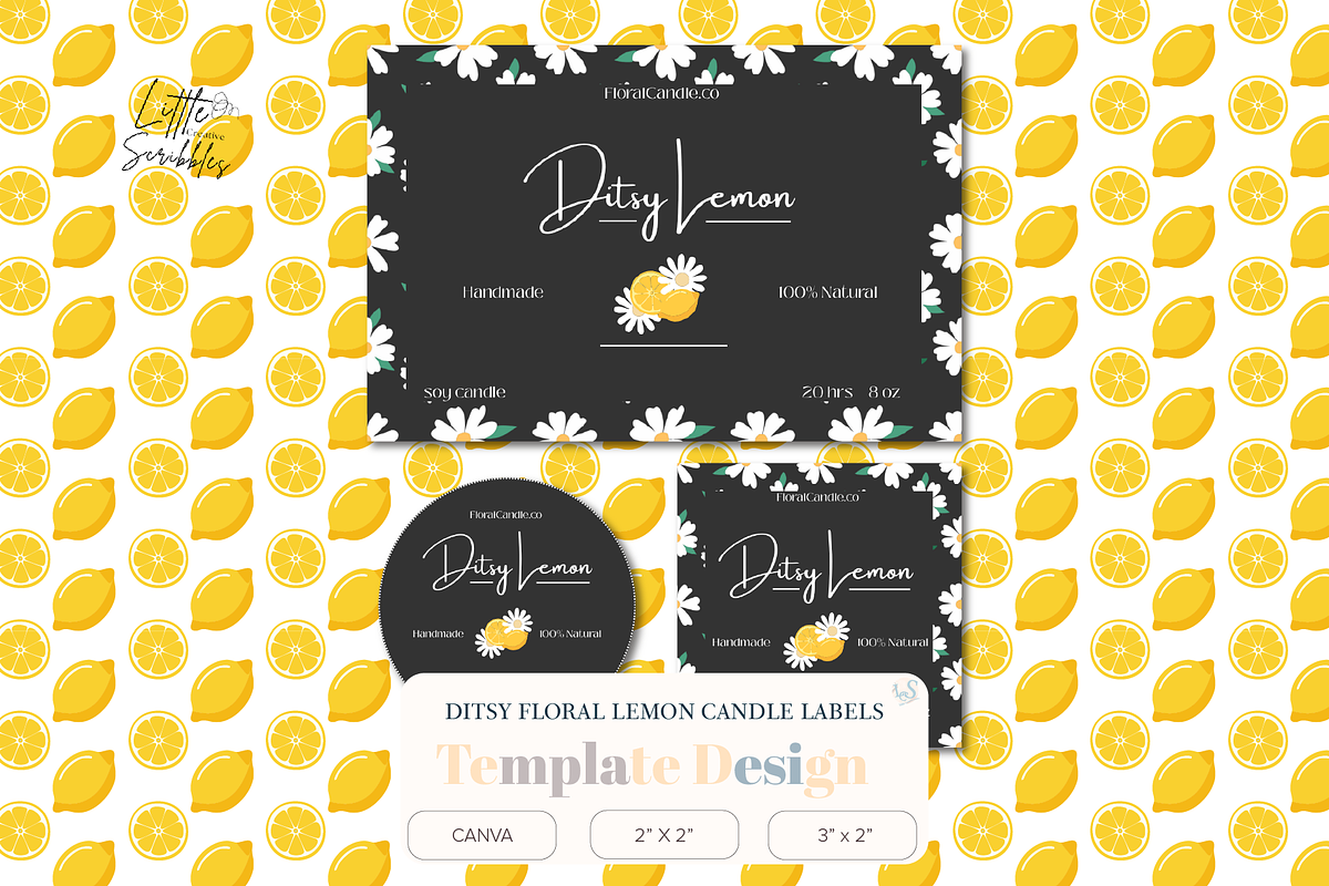 Modern Luxury Candle Label Template, a Stationery Template by Little Creative Scribbles (Photo 1 of 5)