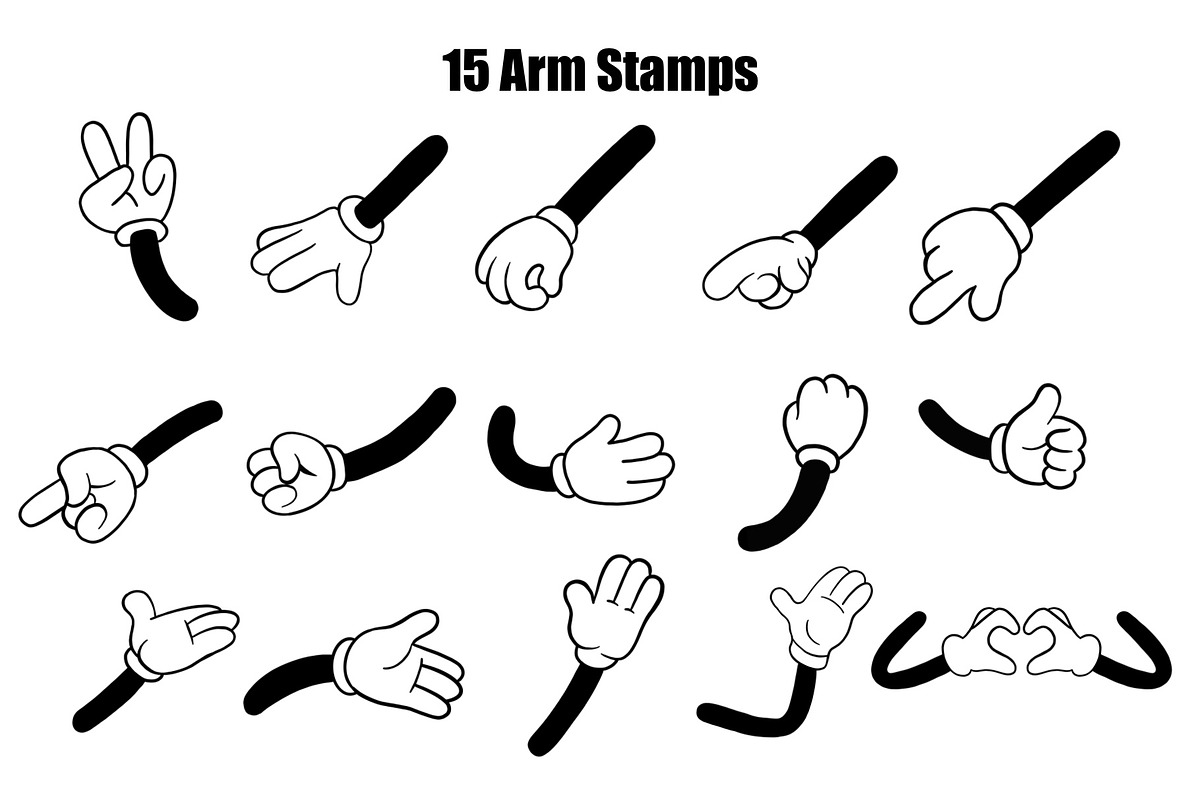 Character Builder Stamps - Procreate, a Brush Add-On by aivos (Photo 6 of 9)