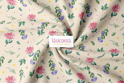 Unicorns.Cute watercolor collection, an Animal Illustration by Kate_Rina (Thumbnail 12 of 16)