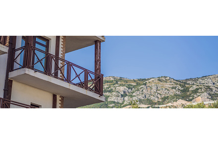 House in the mountains of Montenegro, an Architecture Photo by Elizaveta Galitskaya