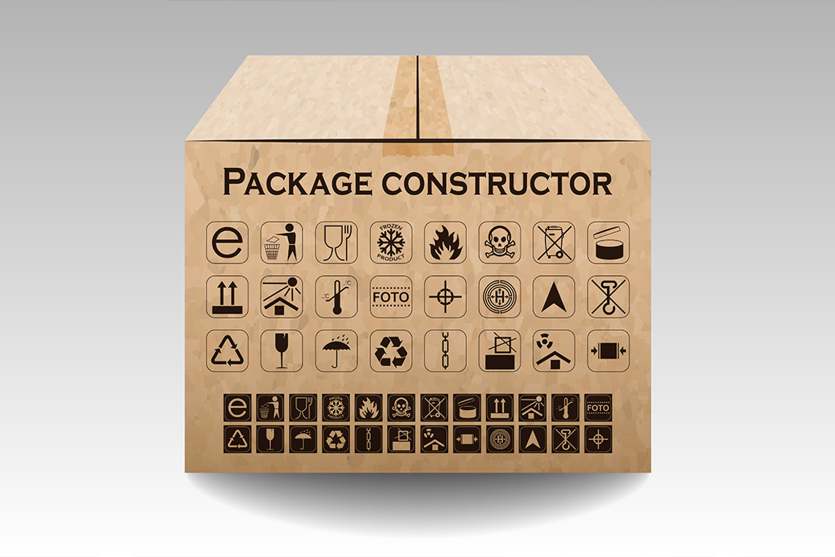 Vector packaging constructor, an Object Illustration by PhotoVector