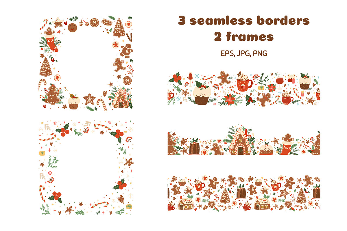 Christmas gingerbread patterns, a Pattern Graphic by Tani Kuzminka (Photo 18 of 20)