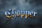 Chrome Text Styles for Photoshop, a Layer Style Add-On by Creativenauts (Thumbnail 4 of 5)