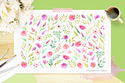 Fresh Blooms - Watercolor Flowers, an Illustration by Carousellerie Creative (Thumbnail 2 of 5)