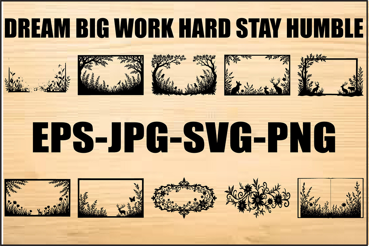 Nature Frame SVG Bundle Collection, an Object Graphic by Creativeshirt (Photo 1 of 10)