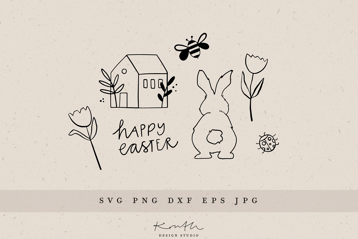 EASTER BUNDLE / vector illustration, a Decorative Illustration by KruthDesign (Photo 1 of 6)
