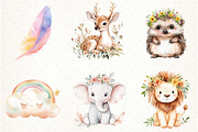Boho Baby Doodles Sublimation Clipar, an Illustration by Watercolor design (Thumbnail 3 of 4)