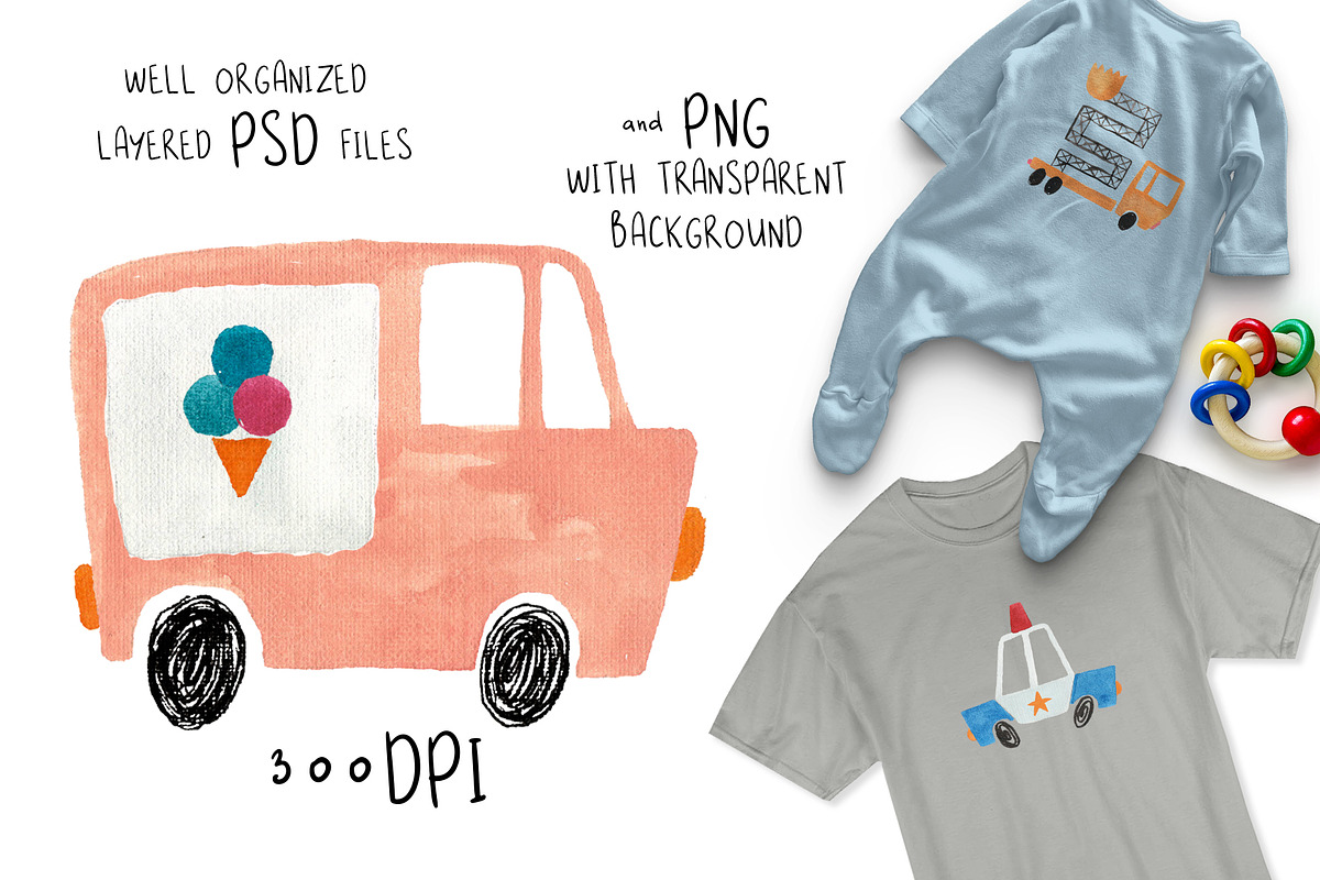 Gouache Cars, a Transportation Illustration by Annakniaz (Photo 4 of 10)