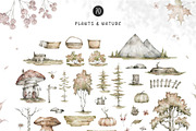 Autumn Forest. Watercolor animals, an Animal Illustration by Kreker Kate (Thumbnail 9 of 9)