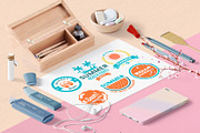 63 SUMMER VINTAGE BADGE & RIBBON, a Branding & Logo Template by Toonsteb (Thumbnail 11 of 16)