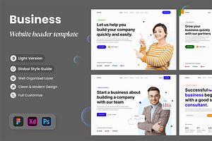 Business - Hero Section Website