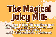 Juicy Milk - Fun Bouncy Font, a Font by Gumrega Studio (Thumbnail 4 of 7)