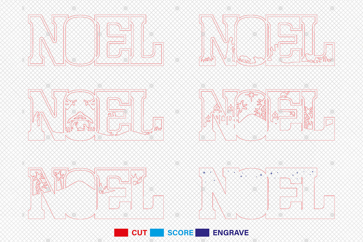 Multilayer Noel Scene Art Svg, a Pattern Graphic by Lasercutiny (Photo 2 of 2)