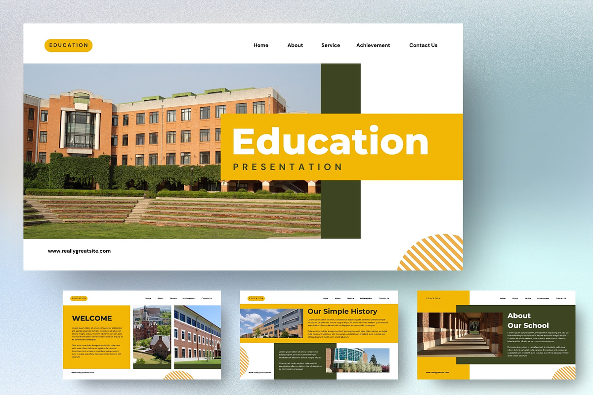 Education Keynote Template, a Presentation Template by FIBRINOSÄ (Photo 1 of 5)