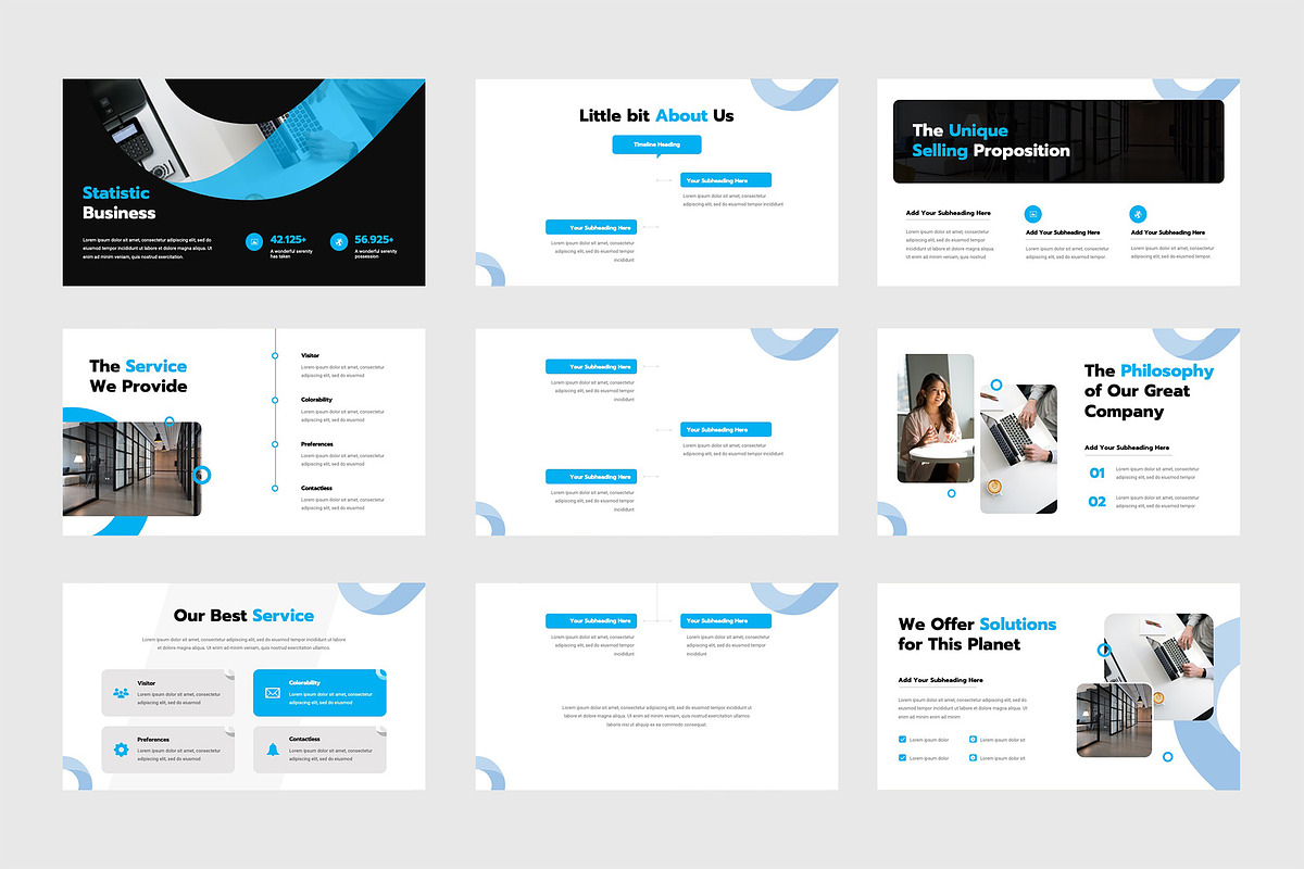 Pitch Deck Google Slide Template, a Presentation Template by TMint Creative (Photo 3 of 6)
