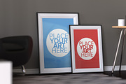 Poster Frame Mock-Up, a Print Template by mockupbank (Thumbnail 3 of 4)