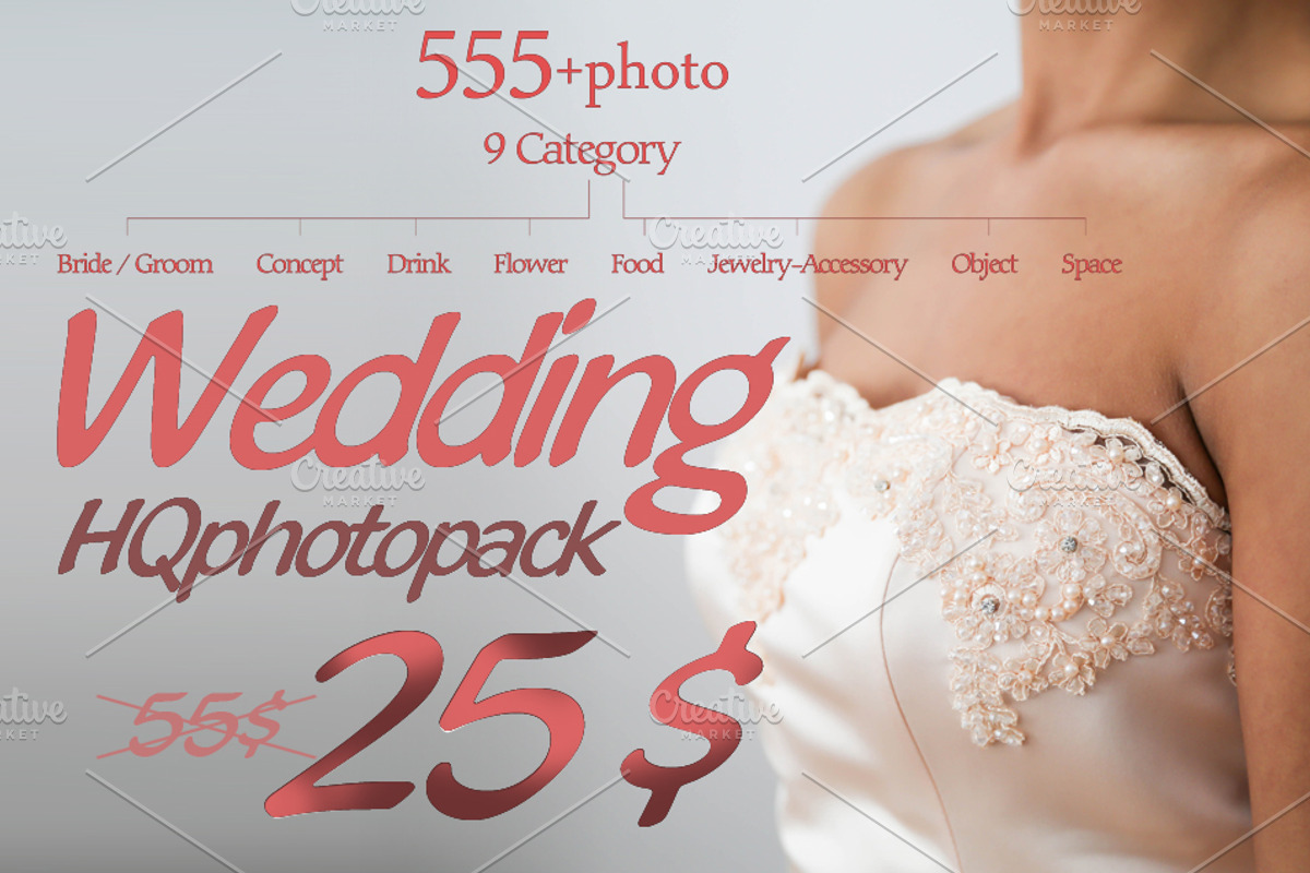 555+Photo Wedding Pack, a Templates & Theme by 2MK (Photo 6 of 6)
