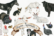 Farm Animals 1-2 Illustrations, a Decorative Illustration by DioFlow (Thumbnail 1 of 4)
