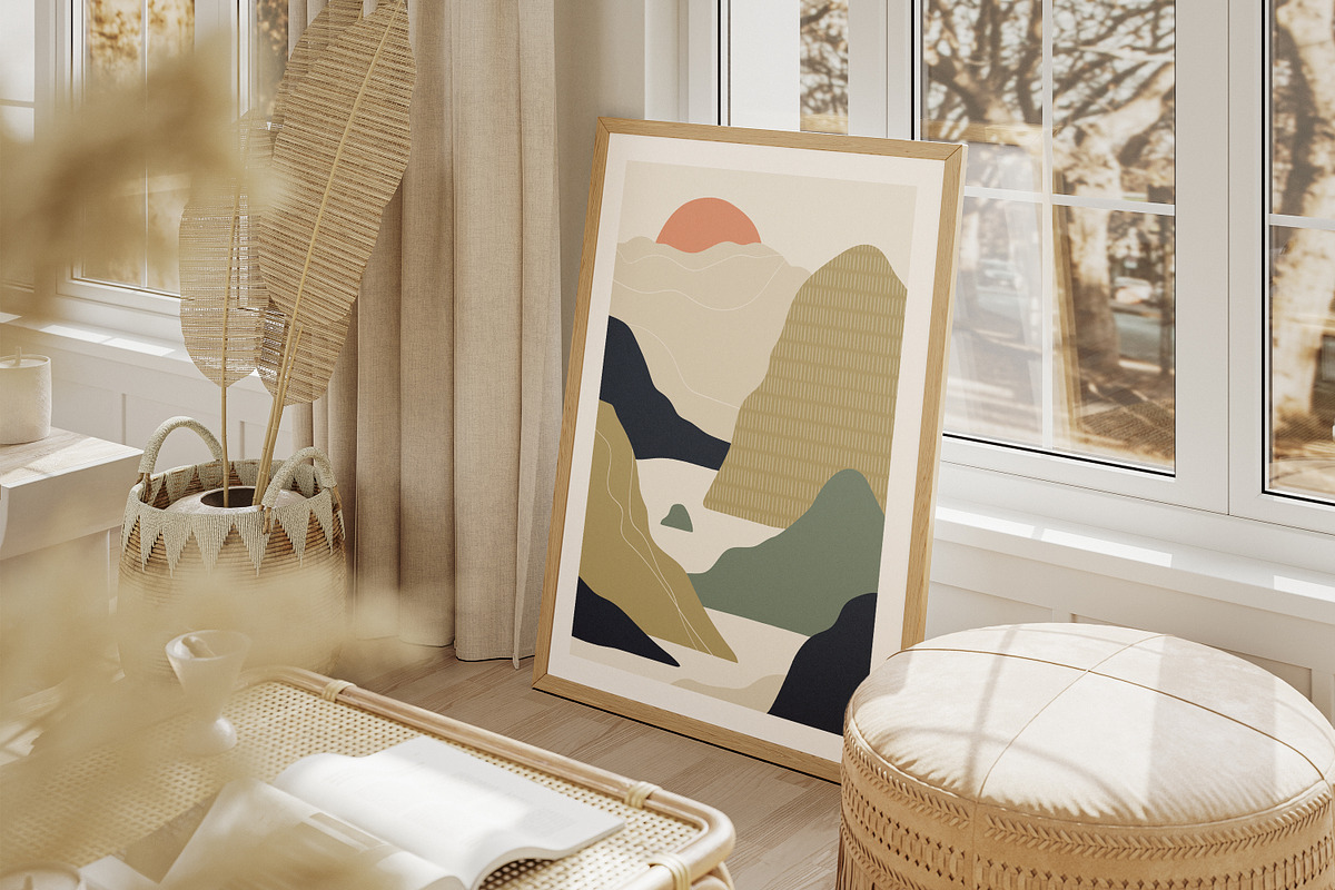 Abstract nature landscapes cards set, a Decorative Illustration by Good Studio (Photo 33 of 34)
