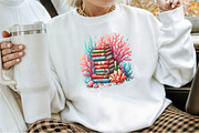 Undersea Reading Clipart, an Illustration by Sublimation Artist (Thumbnail 4 of 6)