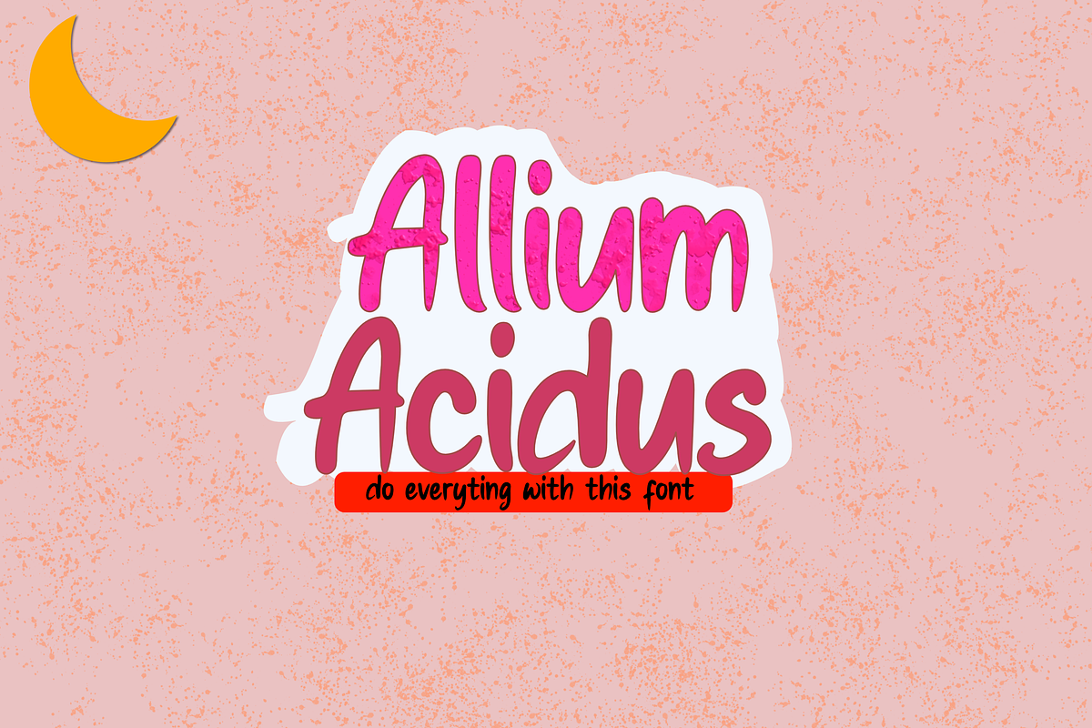 Allium Acidus | Script Font, a Script Font by Scandy Font (Photo 1 of 7)