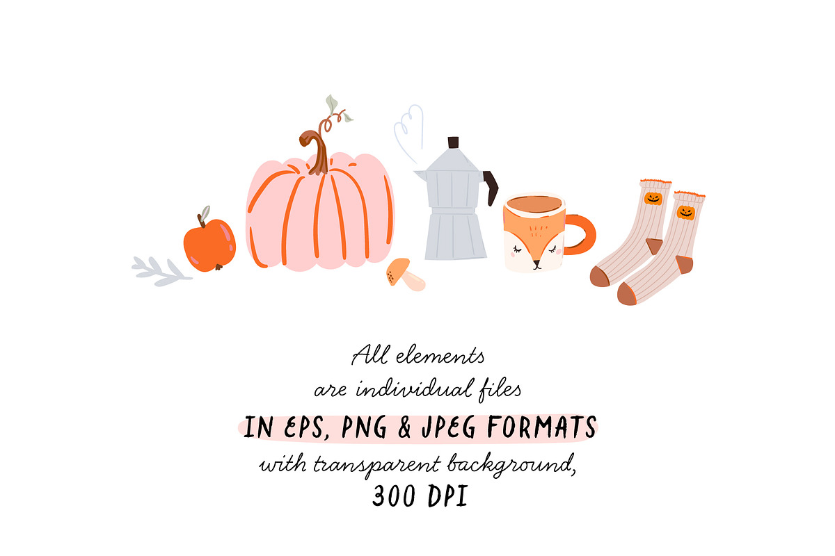 Cozy Autumn Doodles & Fall Quotes, an Object Graphic by Ruslana Lubenets (Photo 3 of 17)