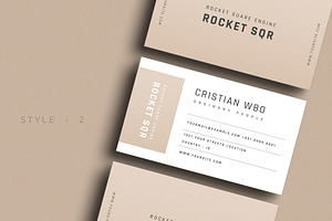 Professional Clean Business Card V56